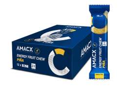 Amacx Energi Frukt St&aring;ng 38g - Pi&ntilde;a (12)