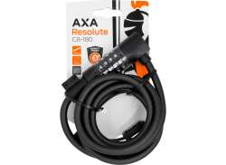 Axa Resolute Kombinationsl&aring;s &Oslash;8mm 180cm - Svart