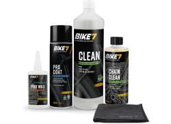 Bike7 Clean &amp; Care Reng&ouml;ring Sats - 5-Delar