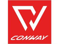 Conway Logotyp Dekal - R&ouml;d/Vit