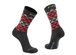 Northwave Core Cykelsockor Wool H&ouml;g Black/Red