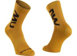 Northwave Extreme Air Cykelsockor Mid Gul - M 40-43