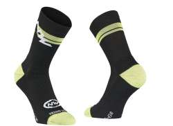 Northwave Extreme Cykelsockor H&ouml;g Black/Yellow Fluor.