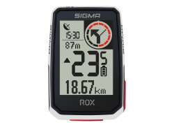 Sigma Rox 2.0 GPS Cykelnavigering + Styrmontage - Vit