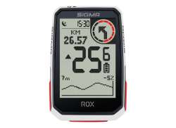 Sigma Rox 4.0 GPS Cykelnavigering HR/Kadens - Vit