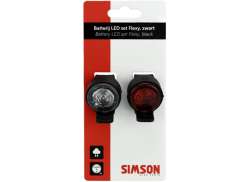 Simson Flexy Belysningssats LED Batteri - Svart