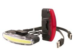 Spanninga Arco Belysningssats LED Batteri USB - Svart