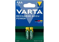 Varta AAA Batteri Uppladdningsbar - Gr&ouml;n/Gul (2)