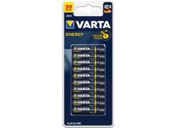 Varta LR03 AAA Batterier Alkalisk - Bl&aring; (30)