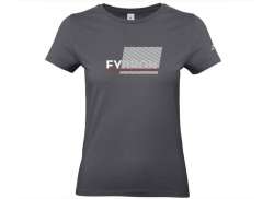 Victoria Fybron T-Shirt Korthylsa Kvinnor M&ouml;rk Gr&aring; - L